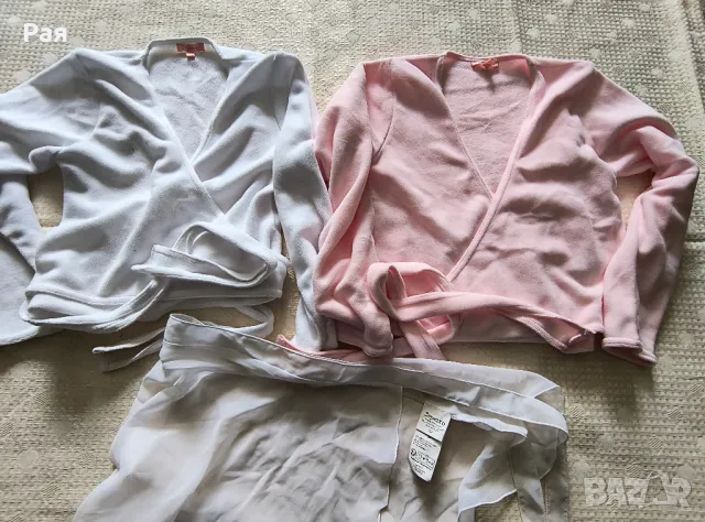  Топ с прегръщане и дълги ръкави 8 години и пола Repetto, снимка 2 - Художествена гимнастика - 50162464