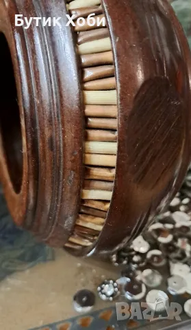 Екзотична купа дърворезба, Етиопия, снимка 7 - Антикварни и старинни предмети - 48620675