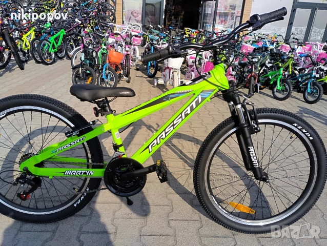 PASSATI Алуминиев велосипед 24" MARTYN зелен, снимка 2 - Велосипеди - 53848554