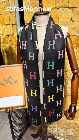 Burberry Hermes  Fendi Balenciaga кашмирени шалове, снимка 3 - Шалове - 56116140
