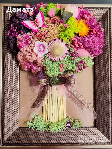 Картини букети/Дървото на живота/моливник и други със скандинавски мъх, снимка 14 - Картини - 39997323