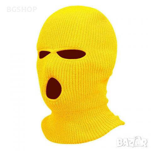  Зимна шапка маска - Yellow Balaclava , снимка 1 - Шапки - 36479147