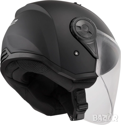Мото Каска LS2 Open Faced Motorcycle Helmet Airflow II ECE 22.06 L Размер SOLID GLOSS BLACK-06 Черна, снимка 6 - Спортна екипировка - 52042139