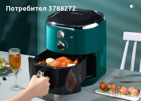 ФРИТЮРНИК С ГОРЕЩ ВЪЗДУХ ANTON 5L , снимка 2 - Фритюрници - 41542215