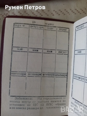 Профсъюзни членски книжки, БГ, соц.., снимка 4 - Антикварни и старинни предмети - 51130554