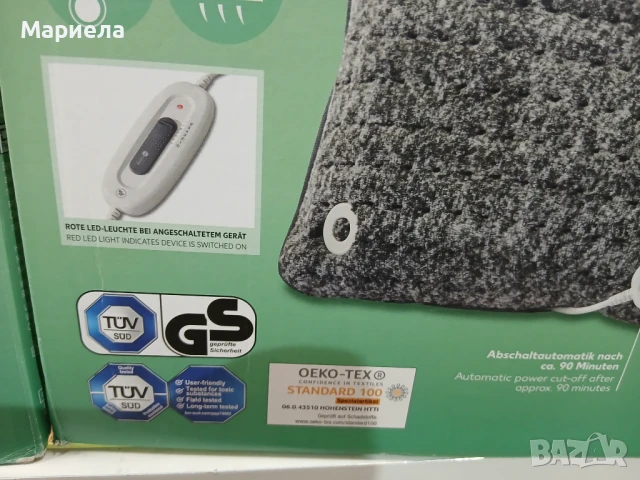 Мека електрическа възглавница сива , снимка 4 - Други - 51108457