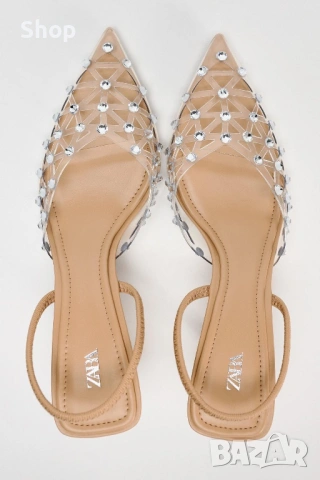 👡 Сандали на ток на Zara, снимка 6 - Дамски обувки на ток - 53773163