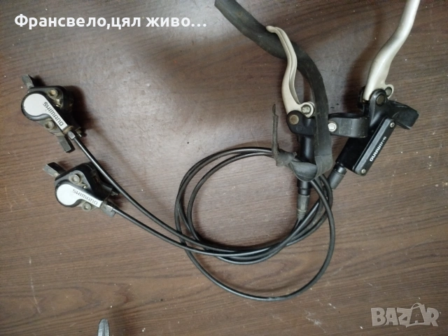 Чифт хидравлични спирачки за велосипед Shimano bl m 485