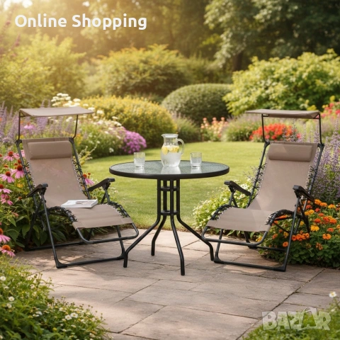 Комплект за релаксация на открито, снимка 4 - Градински мебели, декорация  - 53270239