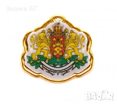 Ново!Значка трикольор с гербът на страната ни, снимка 1
