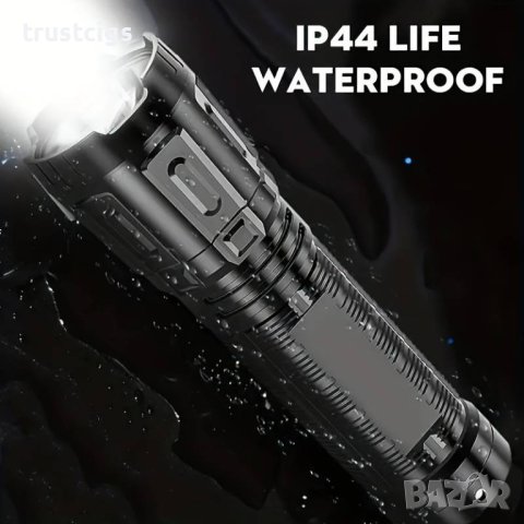 Мини мощен LED фенер с 3 режима и акумулаторна батерия, снимка 5 - Къмпинг осветление - 44483715