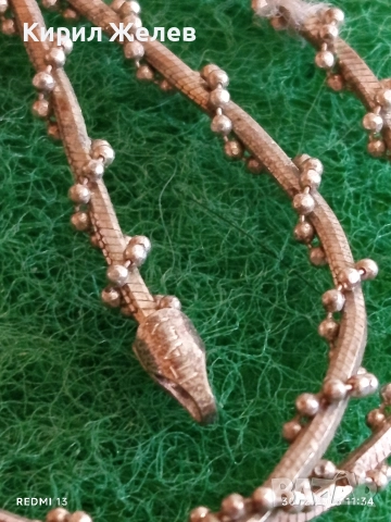 Артистичен сребърен ланец уникална много красива плетка майсторска изработка 52371, снимка 3 - Колиета, медальони, синджири - 52934628