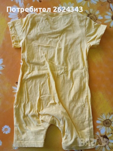 Памучни бебешки гащеризони + рокля, снимка 6 - Бебешки гащеризони - 50774827