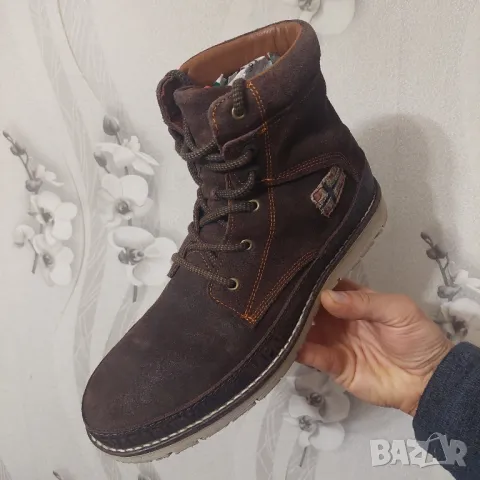 Napapijri  боти от набук номер 43, снимка 9 - Мъжки боти - 48634449