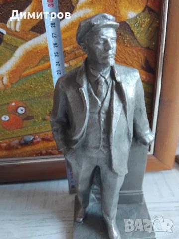Соц стара скулптура Ленин 1977г, снимка 2 - Антикварни и старинни предмети - 43828644