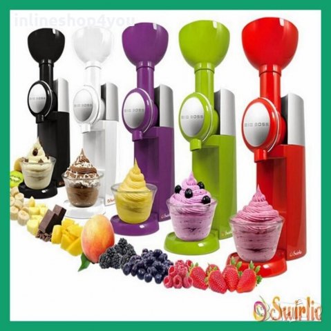 Машина за здравослвен домсшвн Сладолед THE BIG BOSS SWIRLIO, снимка 6 - Кухненски роботи - 33788092