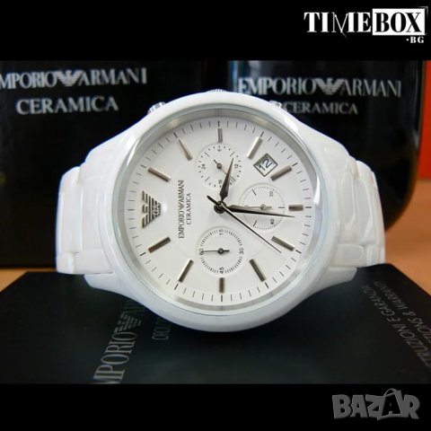 Emporio Armani AR1453 Ceramica Chronograph. Нов мъжки часовник, снимка 4 - Мъжки - 38773418