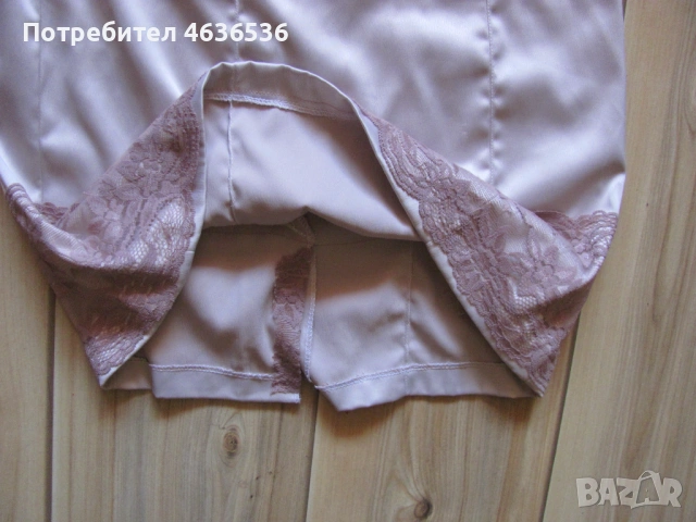 Дамска Рокля сатен с дантела, снимка 5 - Рокли - 53438008