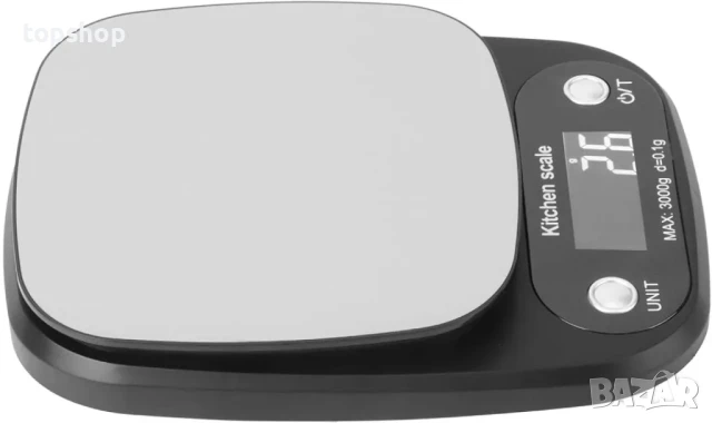 Нова кухненска везна, g/lb:oz/ml/fl.oz Везна за храна Кухненска теглилка от черна неръждаема стомана, снимка 10 - Тримери - 50493103