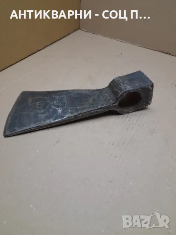 Стара Ръчно Кована Голяма Брадва  Тегло 1.900кг. Номер 4., снимка 6 - Антикварни и старинни предмети - 48286595