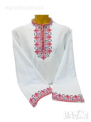 МЪЖКА РИЗА С БРОДИРАНА ШЕВИЦА - Модел 23, снимка 1