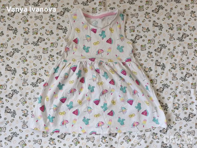 Лот 3 роклички 74-80, снимка 10 - Бебешки рокли - 48844951