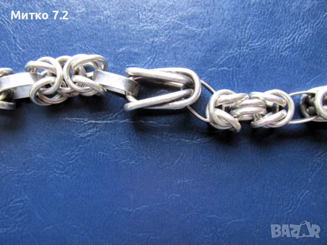сребърен ланец - 11, снимка 5 - Колиета, медальони, синджири - 50872179
