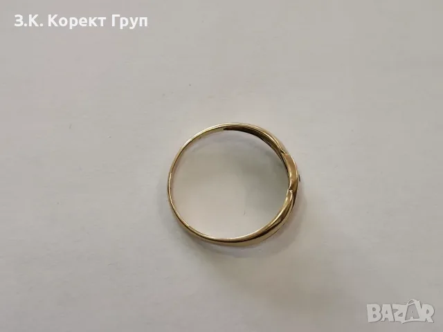 Дамски златен пръстен 14К 585 / 2,25 гр., снимка 5 - Пръстени - 55857858