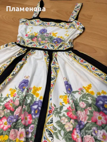 Дамска рокля с аксесоар за коса - one size , снимка 2 - Рокли - 49337566