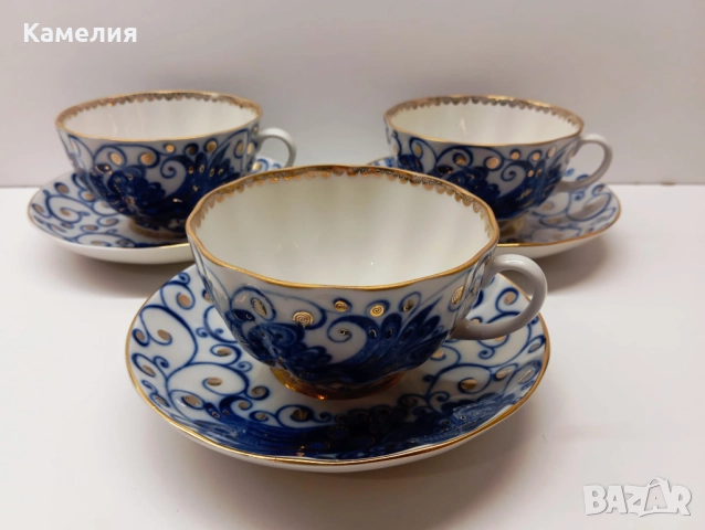 Руски порцелан , снимка 3 - Чаши - 52225872