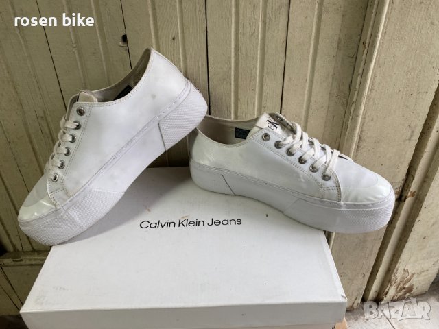 "CALVIN KLEIN JEANS Flatform Vulcanized Extra 1"оригинални сникърси 40 номер, снимка 2 - Кецове - 39314385