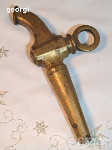 стар месингов кран канела за буре 34/1