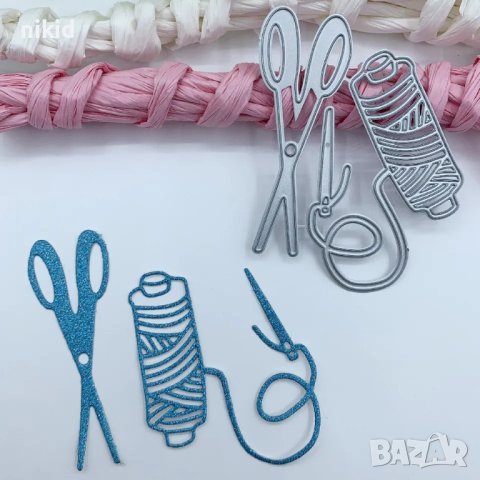 Макара с игла и конец шивашки щанца крафт картички икзработка и др.