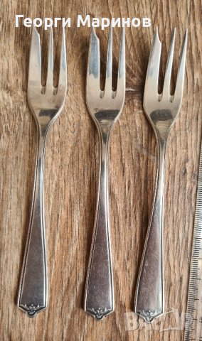Посребрени десертни вилици, Dieufuls, Дюселдорф, Германия, снимка 10 - Прибори за хранене, готвене и сервиране - 42089345