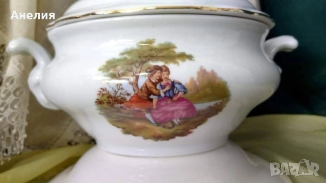 Романтична сцена Tirschenreuth , снимка 2 - Чаши - 51765333