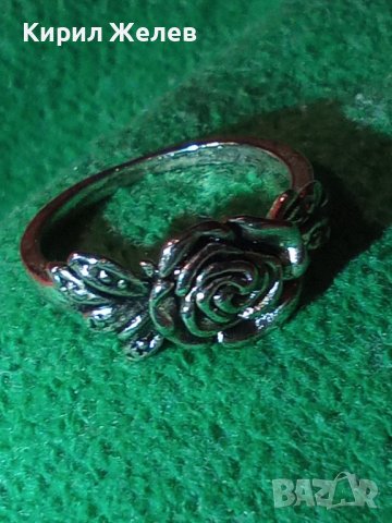 ПРЪСТЕН - РОЗА ПОСРЕБРЕН или СРЕБЪРЕН ВИНТИДЖ АРТ МОДЕЛ 22222, снимка 11 - Пръстени - 32991973