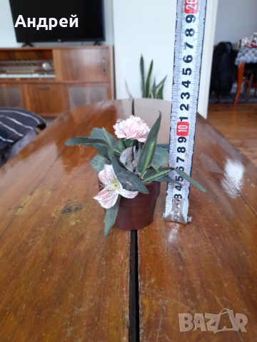 Старо изкуствено цвете,декорация, снимка 4 - Други ценни предмети - 36061357