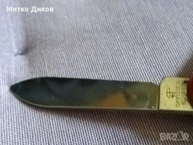 Швейцарско ножче офицер малък размер 6 части 83х63мм, снимка 11 - Ножове - 38612756