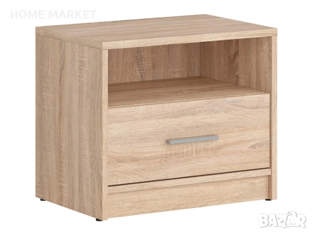 Нощно шкафче NEPO PLUS KOM1S корпус и фронт дъб сонома   Материал - ПДЧ   Цвят - корпус и фронт дъб 