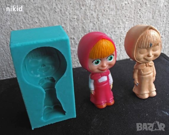 3Д Маша цял ръст силиконов молд форма за фондан украса торта декорация