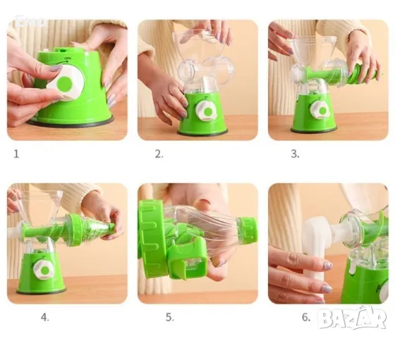 Домакинска ръчна сокоизтисквачка, снимка 5 - Сокоизстисквачки и цитрус преси - 47744242