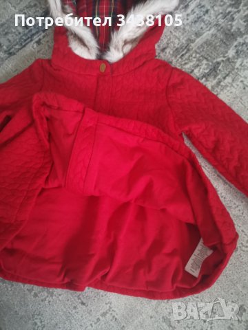 ново палто размер 12-18м, снимка 2 - Бебешки якета и елеци - 41585615
