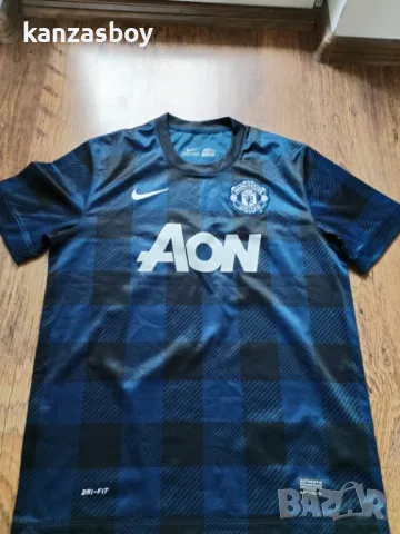 MANCHESTER UNITED 2013 2014 AWAY SHIRT - мъжка колекционерска тениска Л, снимка 4 - Тениски - 50211692