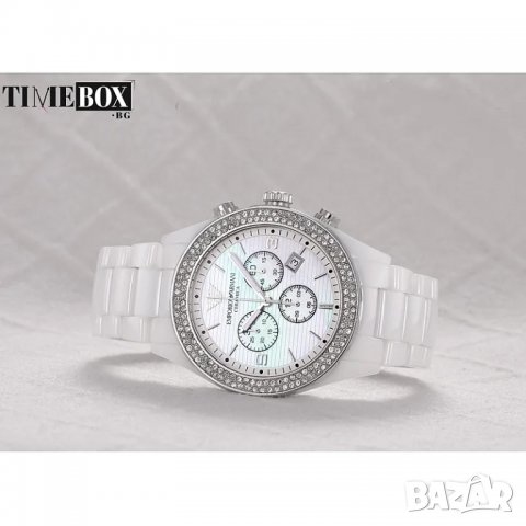 Emporio Armani AR1456 Ceramica Chronograph. Нов дамски часовник, снимка 3 - Дамски - 38774705