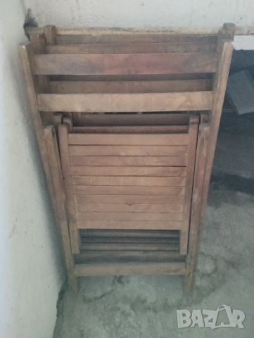 Дървени сгъваеми столове , снимка 3 - Столове - 53765566