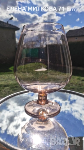 Огромна чаша от ръчно издухано цветно стъкло, снимка 5 - Чаши - 53634203