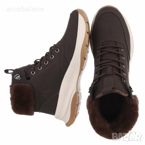 Дамски боти с връзки, 3цвята , снимка 4 - Дамски боти - 52683642