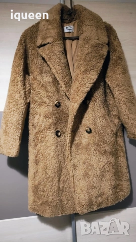 Teddy bear палто в кафяво, снимка 2 - Палта, манта - 53511423