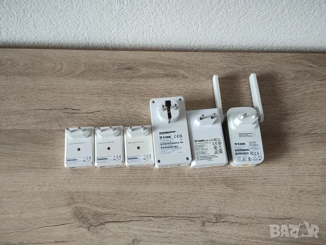 Комплект 6 броя D-link power line и wi-fi repeater