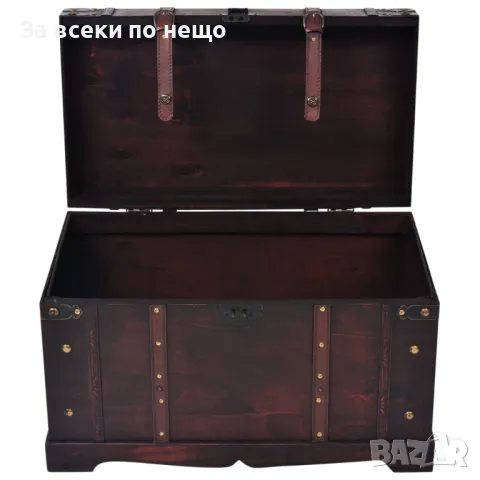 Винтидж сандък, дървен, 66x38x40 см, снимка 9 - Антикварни и старинни предмети - 48929051